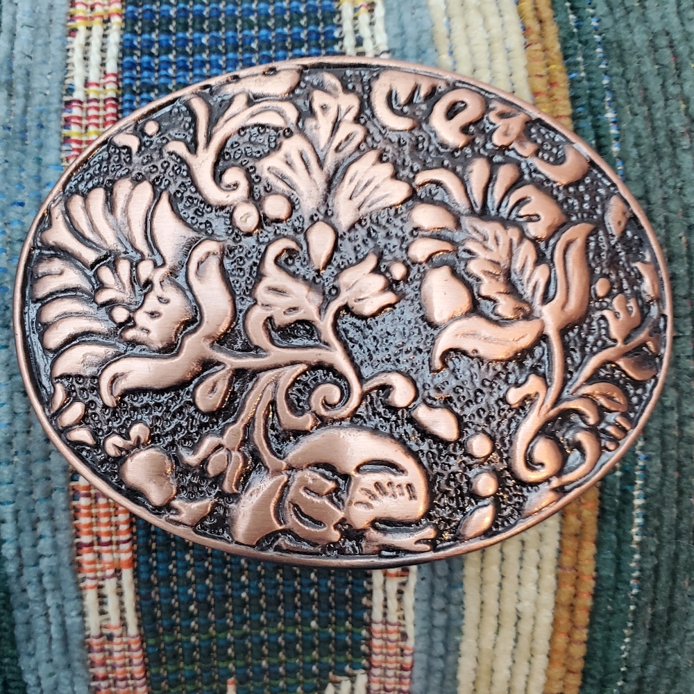 Copper Floral Buckle